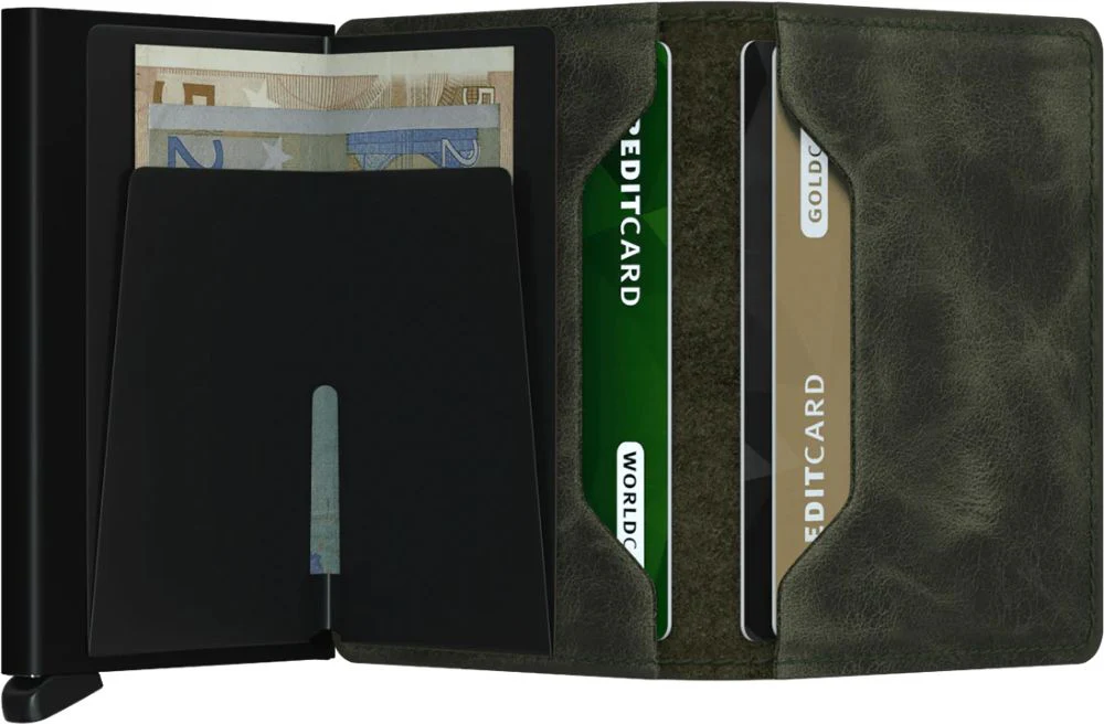 Slimwallet Vintage Olive-black - Image 3