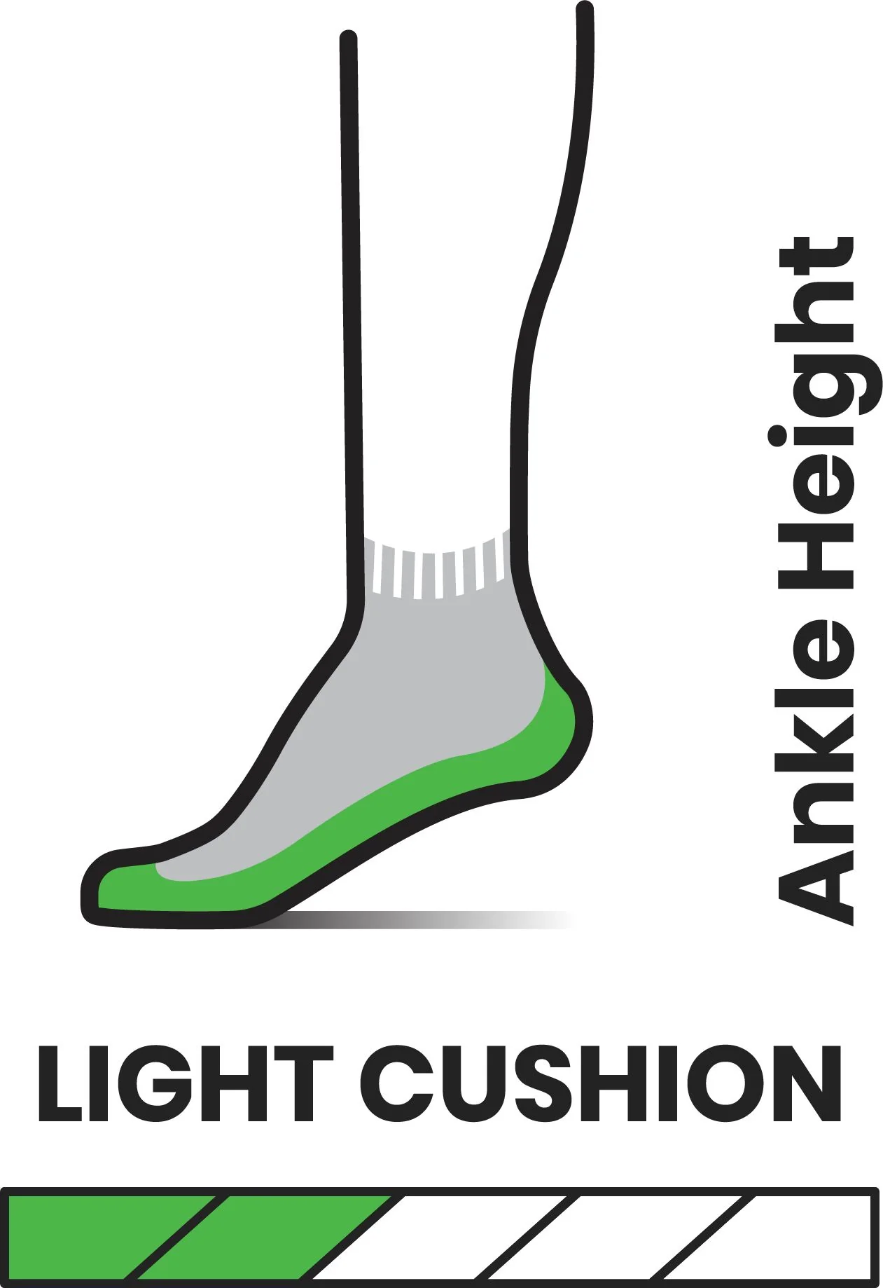 Women's Hike Light Cushion Color Block Pattern Ankle Ash - Image 2