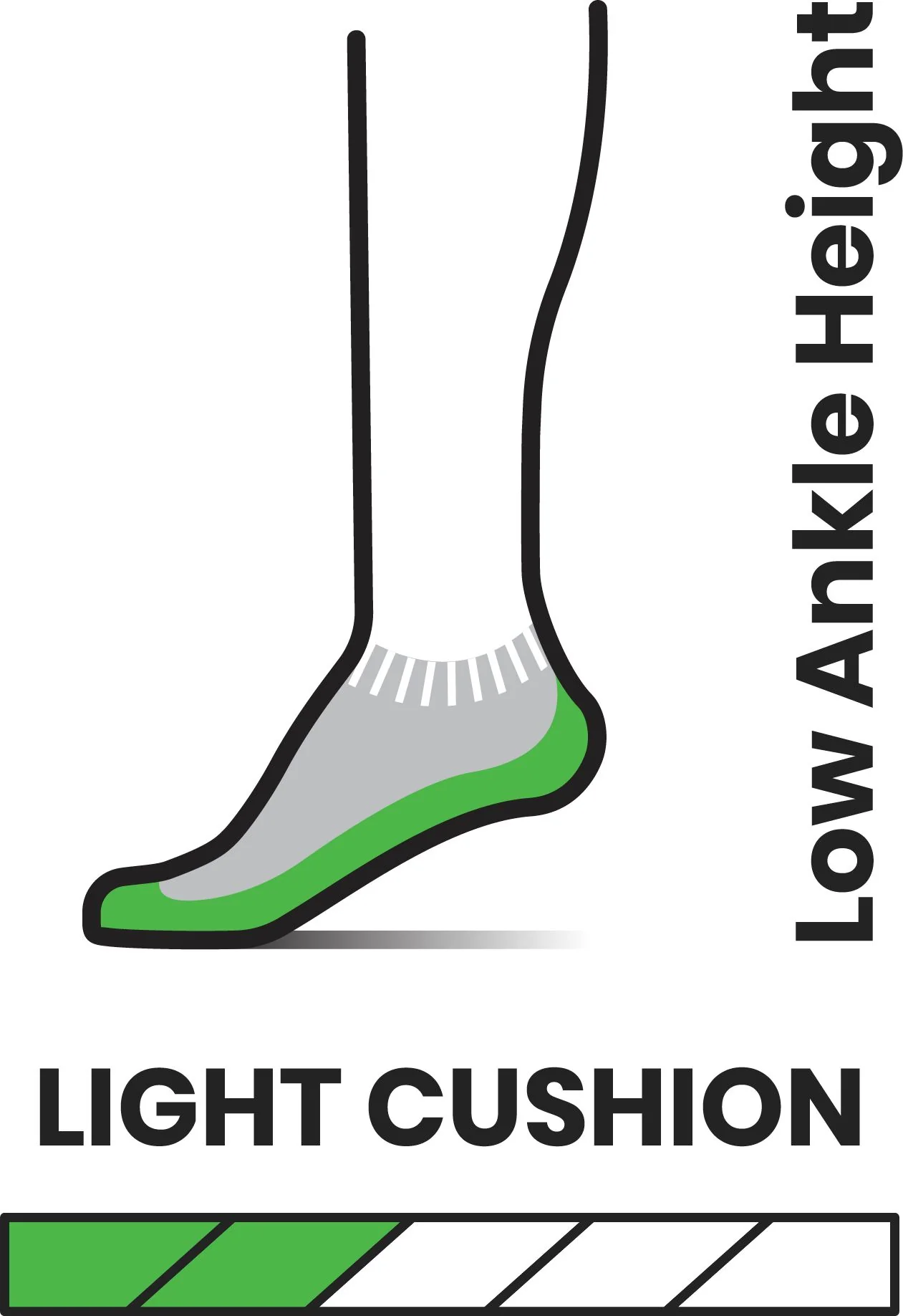 Women's Hike Light Cushion Low Ankle Charcoal - Image 2