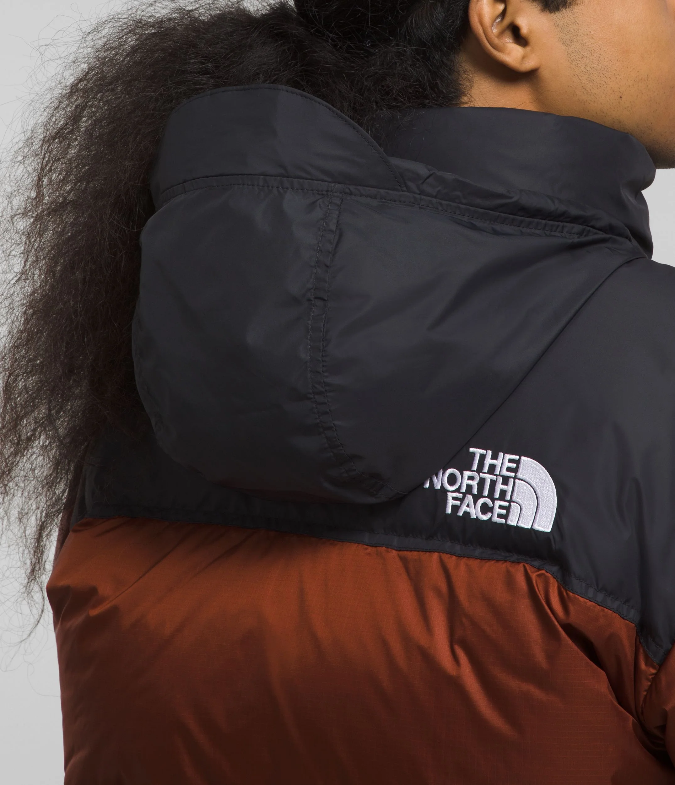 Men's 1996 Retro Nuptse Jacket Brandy Brown TNF Black - Image 6