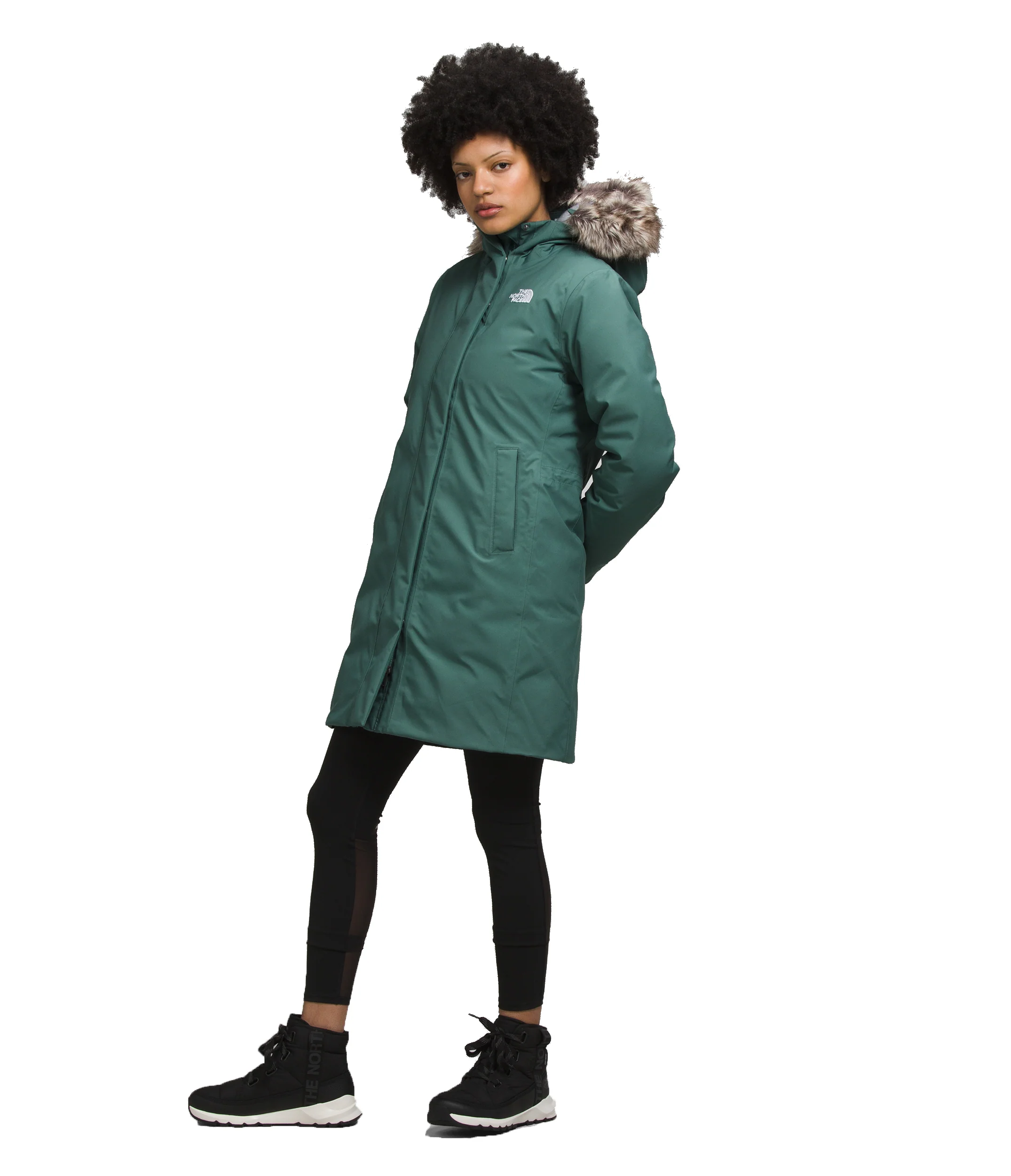 Women's Arctic Parka Dark Sage - Image 3