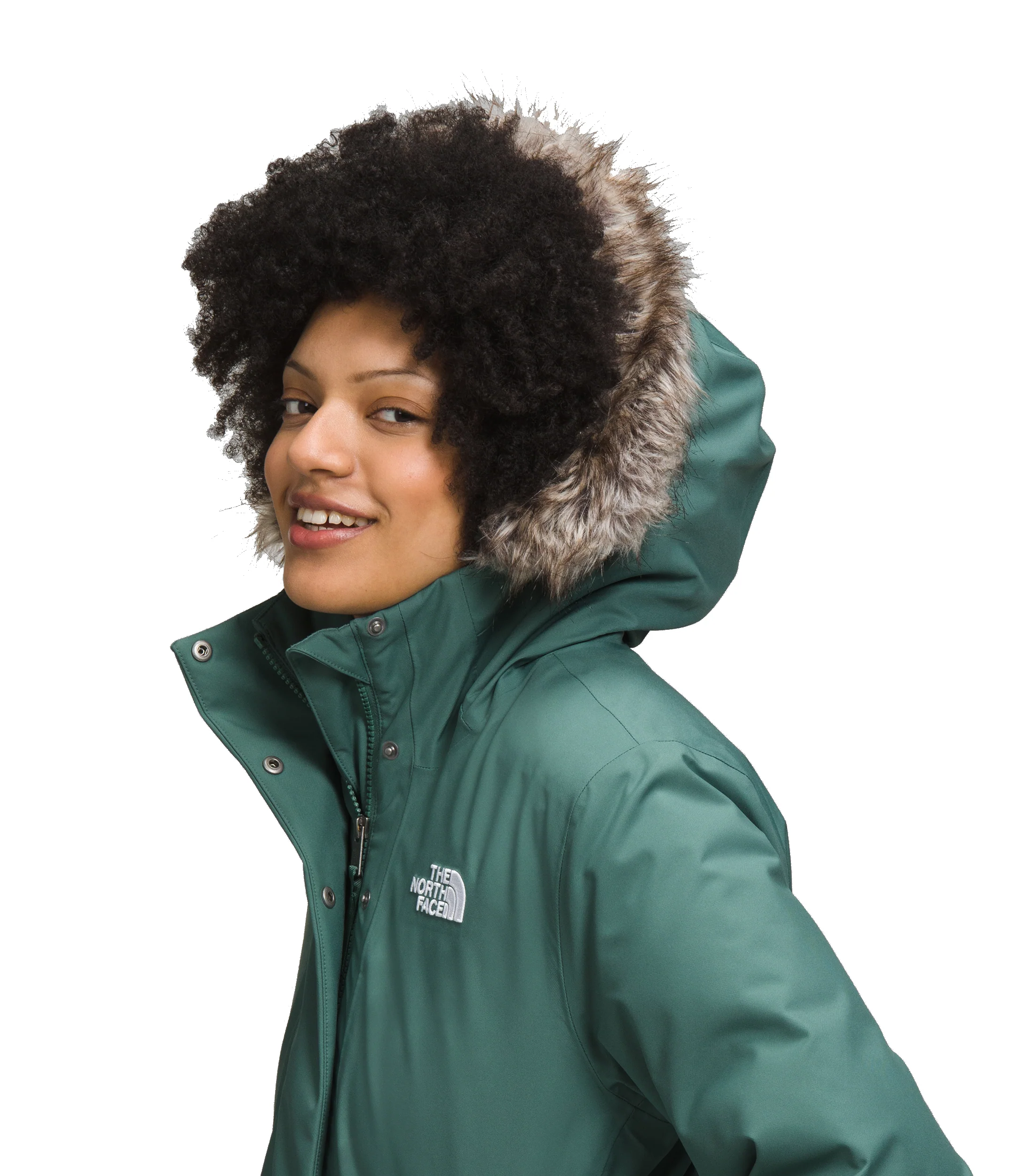 Women's Arctic Parka Dark Sage - Image 8