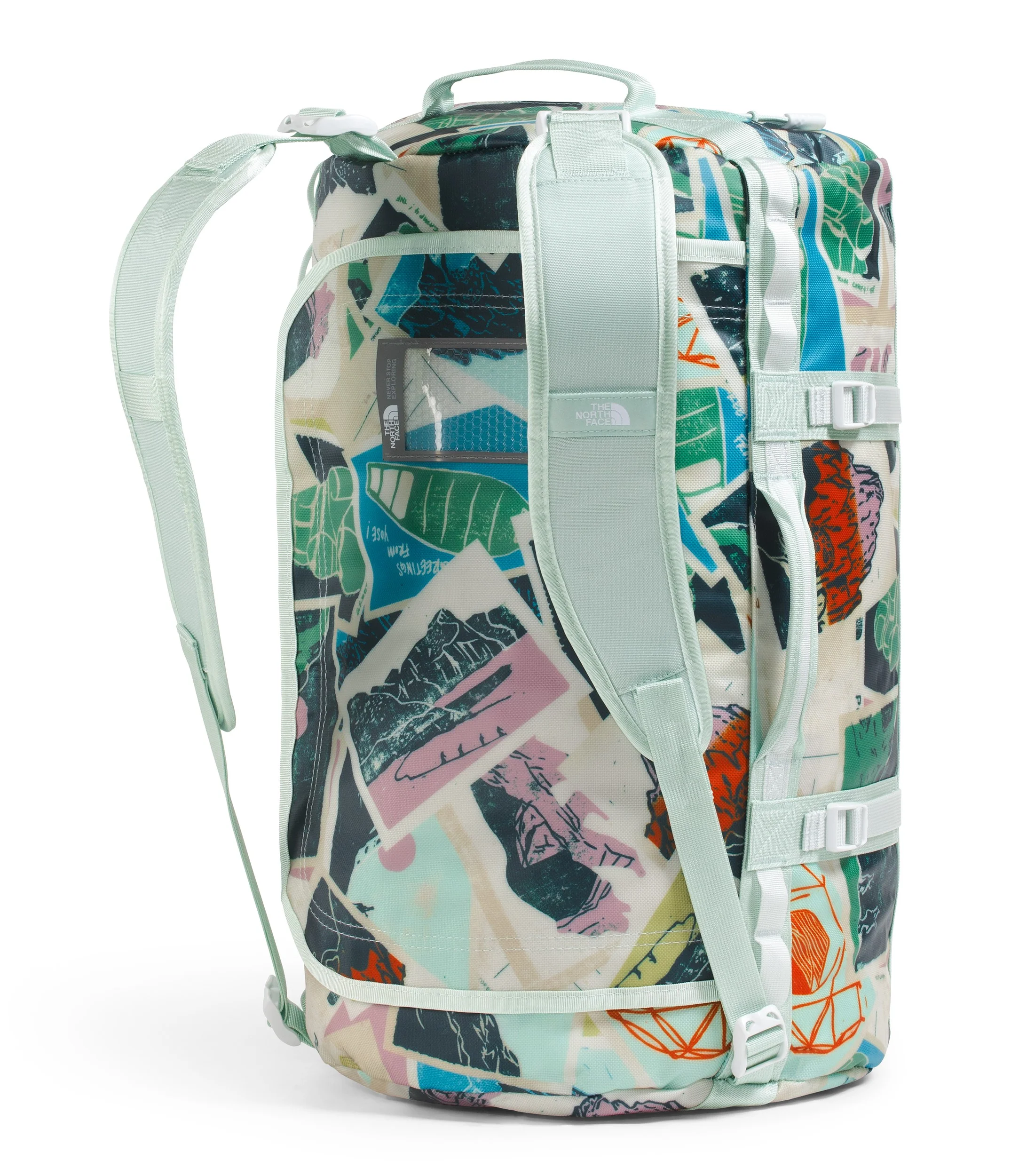 Base Camp Duffel S Opal Frost TNF Postcards Print/Opal Frost/Pearl Stone - Image 3