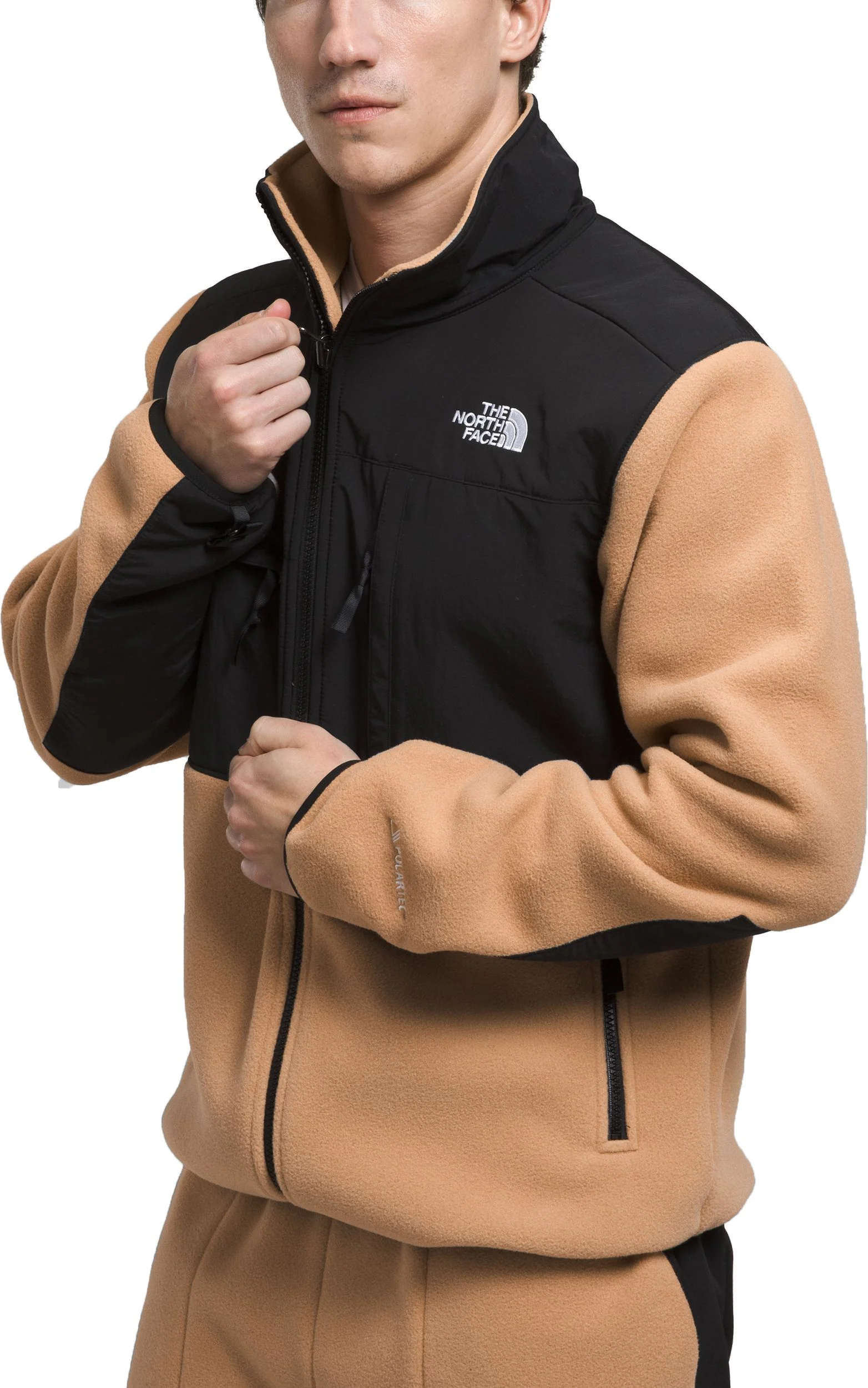 Men's Denali Jacket Almond Butter TNF Black - Image 3