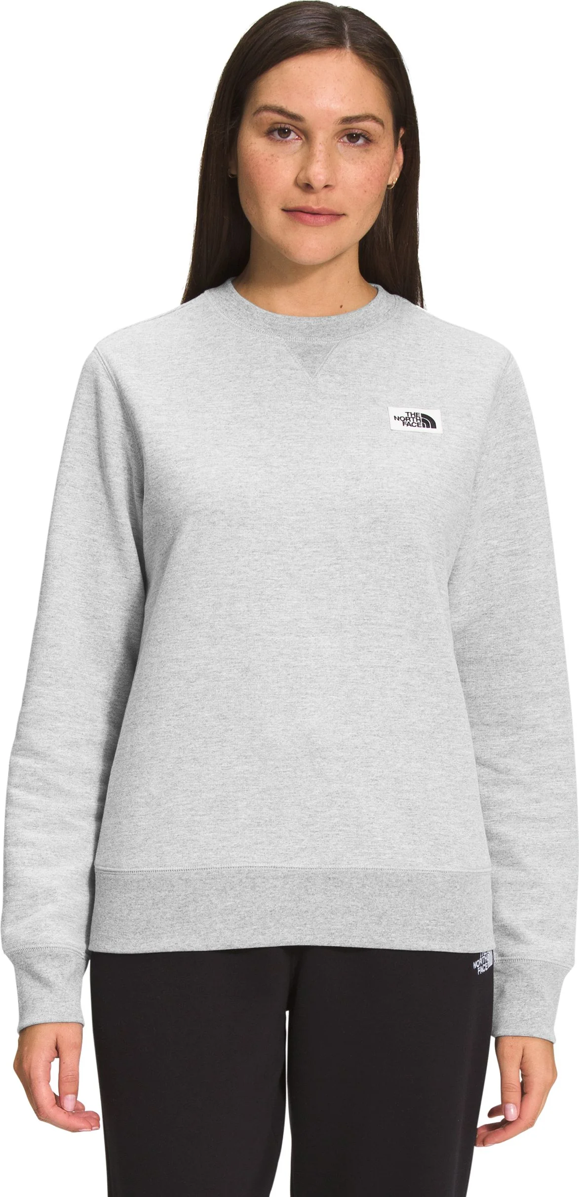 Women's Heritage Crew Patch TNF Light Grey Heather