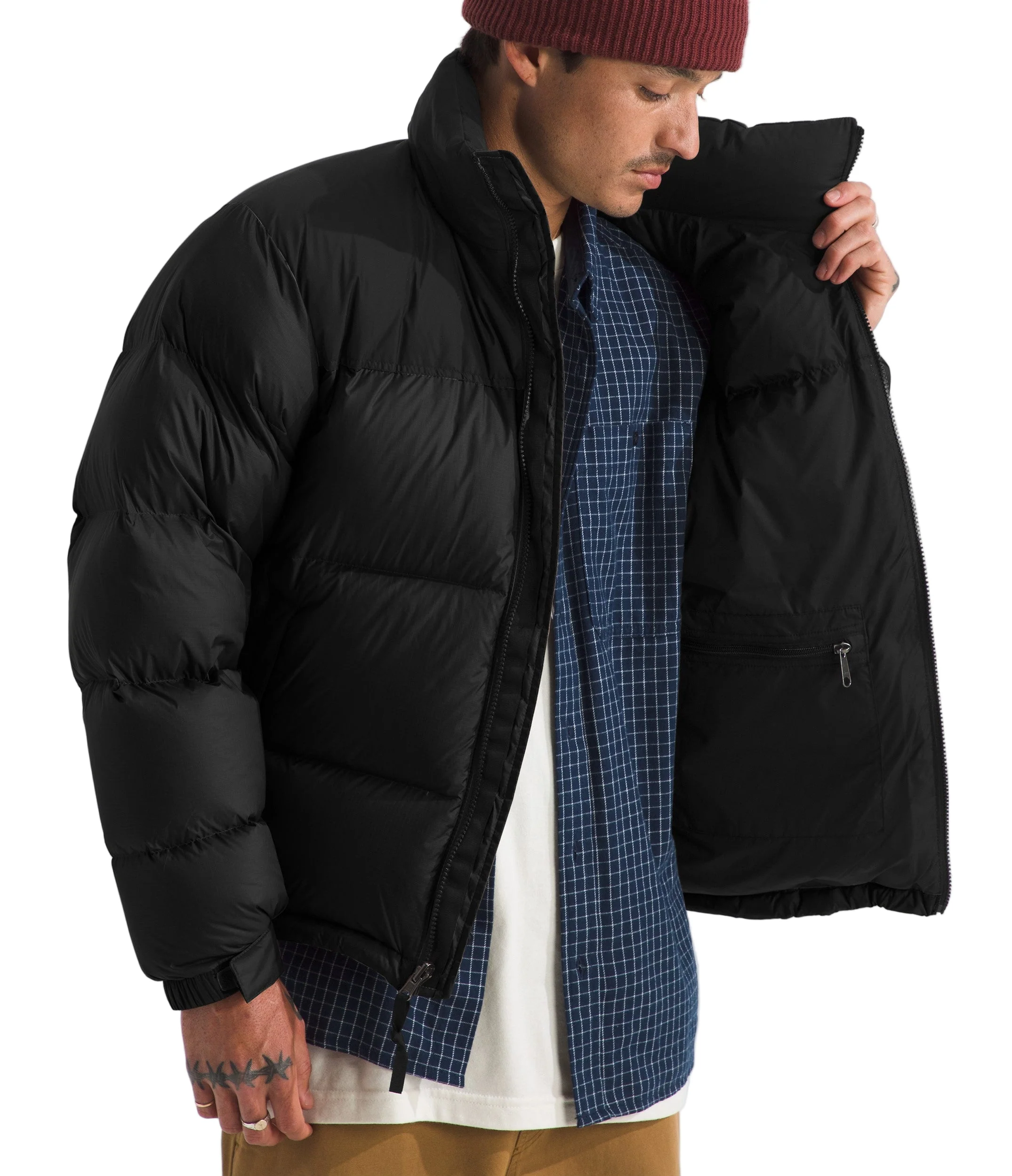 Men's 1996 Retro Nuptse Jacket TNF Black-npf-r - Image 3