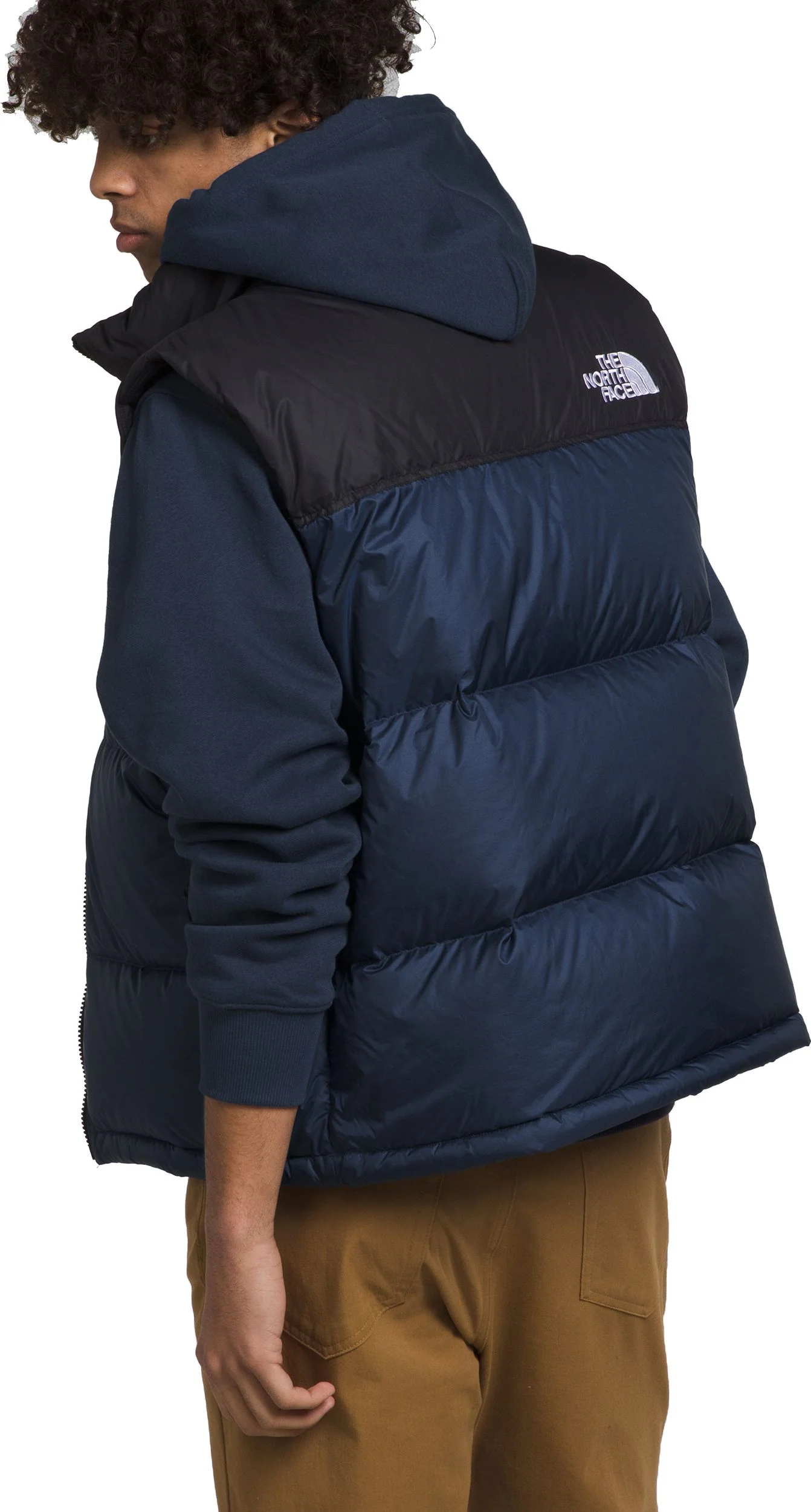 Men's 1996 Retro Nuptse Vest Summit Navy TNF Black - Image 4