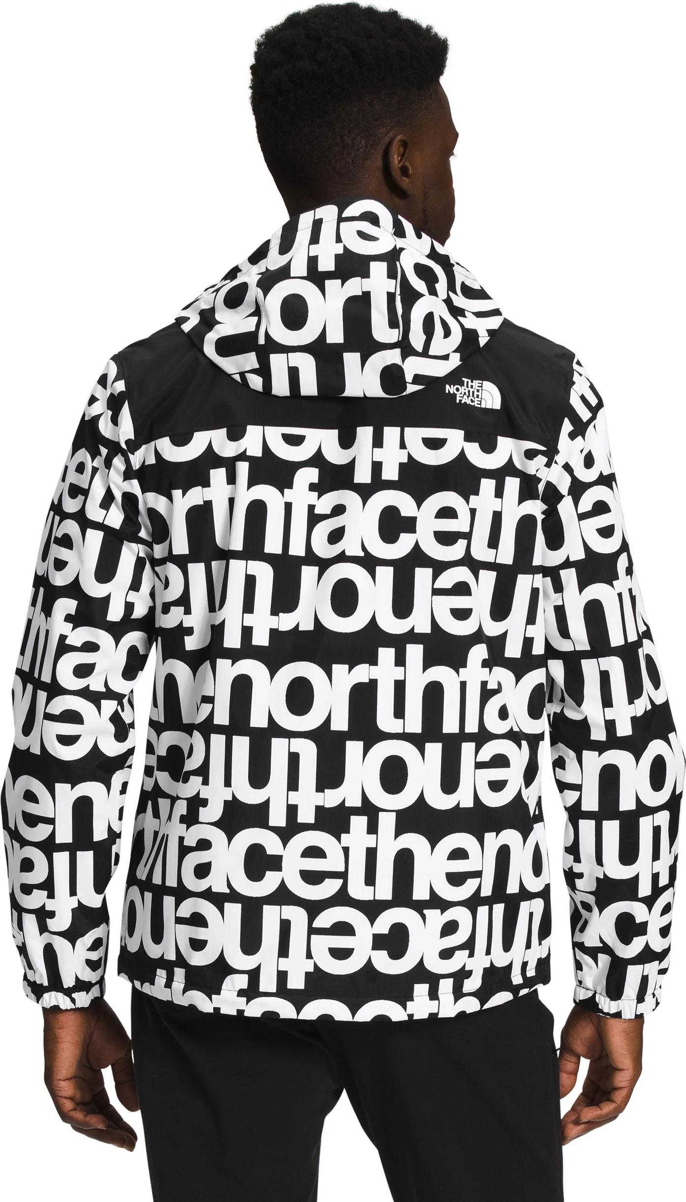 M Antora Jacket TNF Black TNF Black TNF Lowercase Print - Image 3