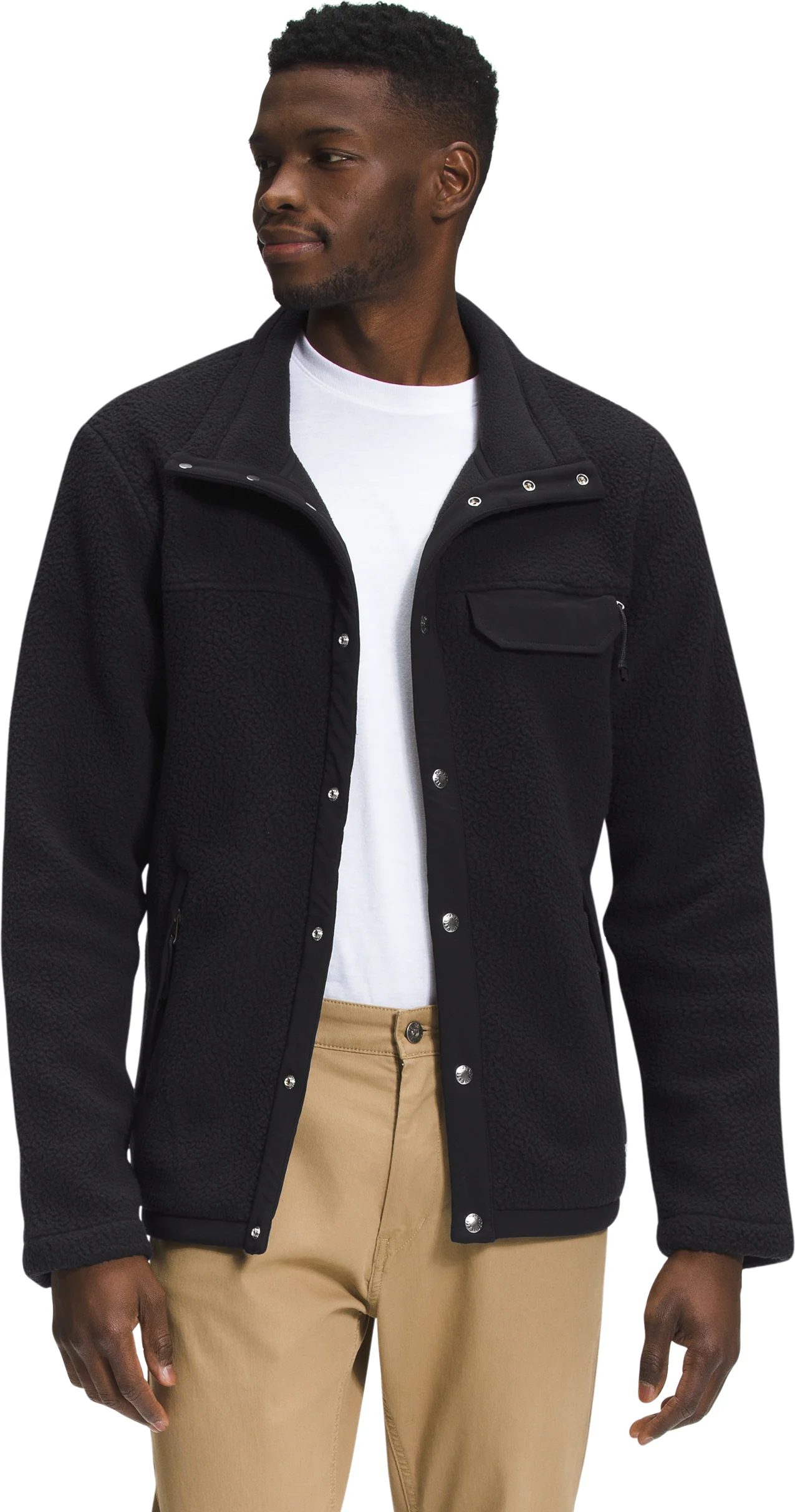 Men's Cragmont Snap Front Jacket TNF Black/Tnf Black - Image 2