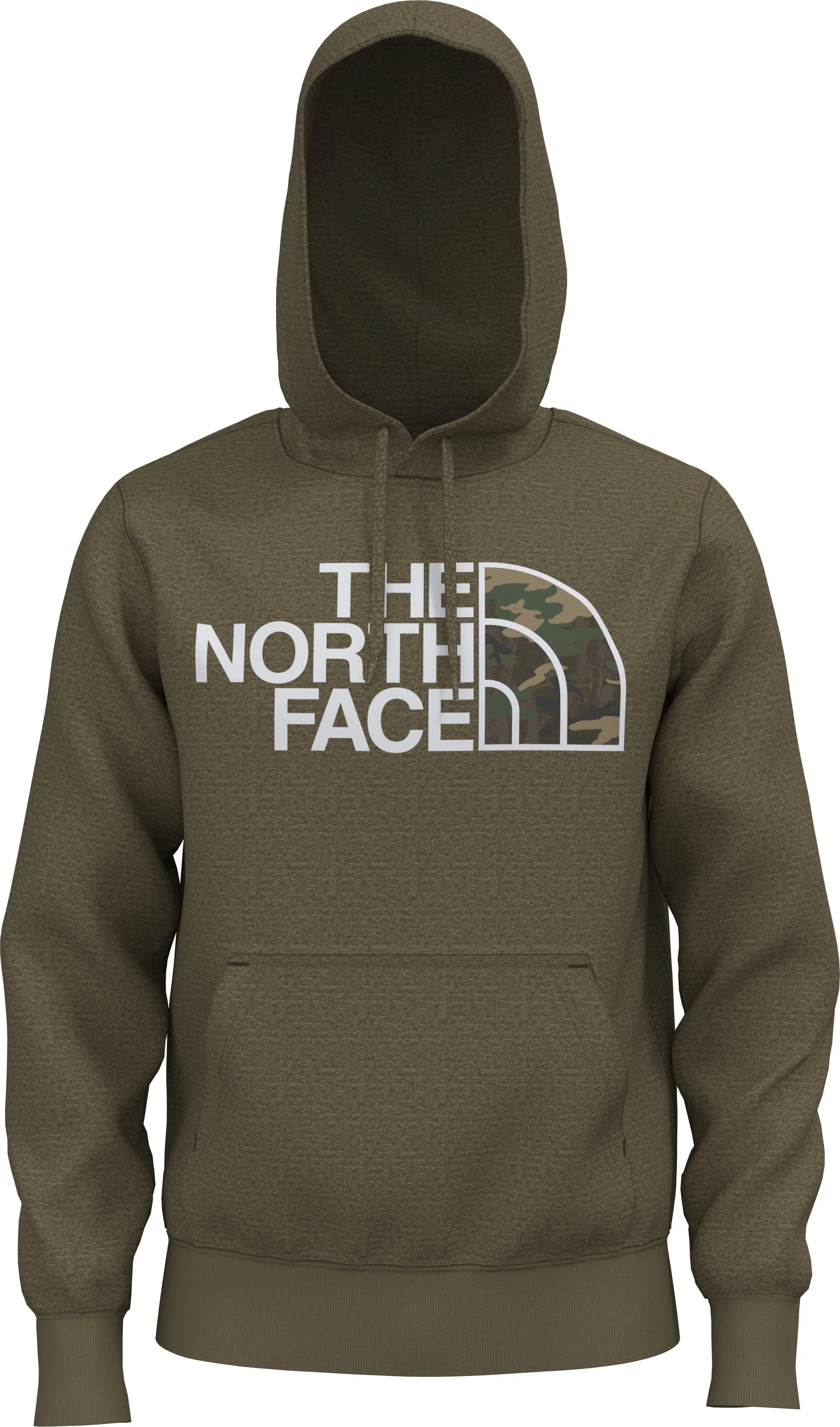 Men's Half Dome Pullover Hoodie Military Olive/Multi Color Print