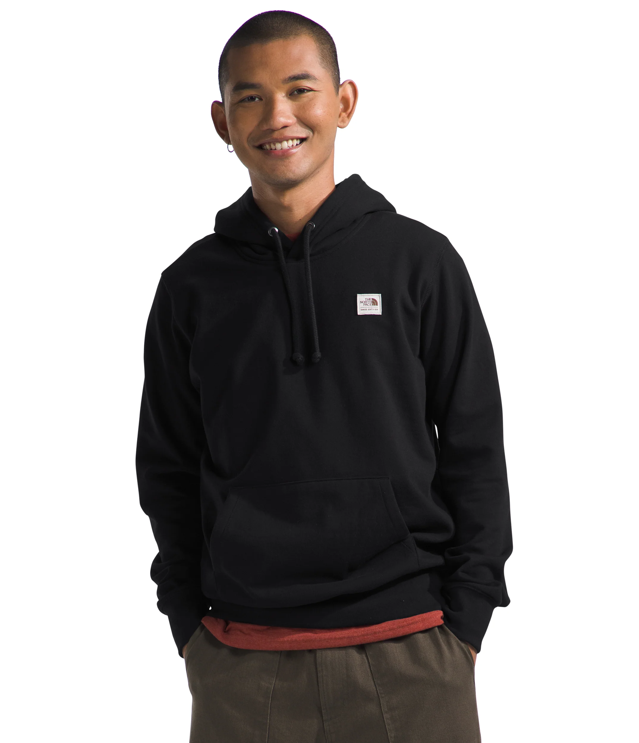 Men's Heritage Patch Pullover Hoodie TNF Black TNF White