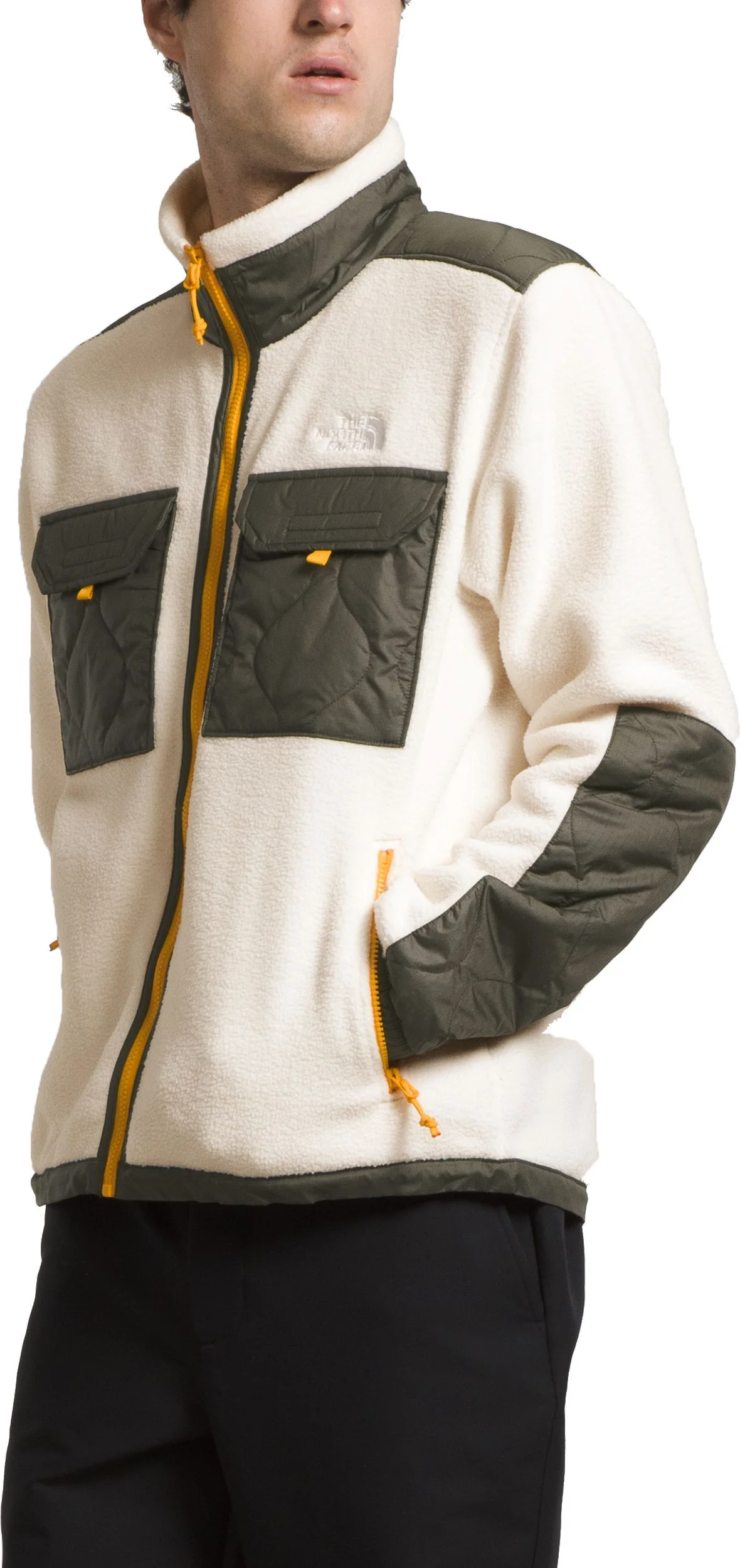 M Royal Arch Full Zip Jacket Gardenia White New Taupe Green - Image 3