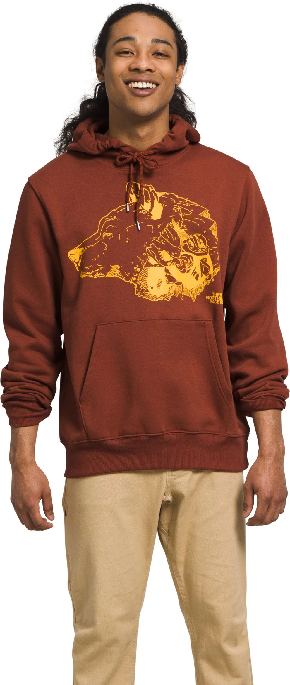 M TNF Bear Pullover Hoodie Brandy Brown Bear Graphic