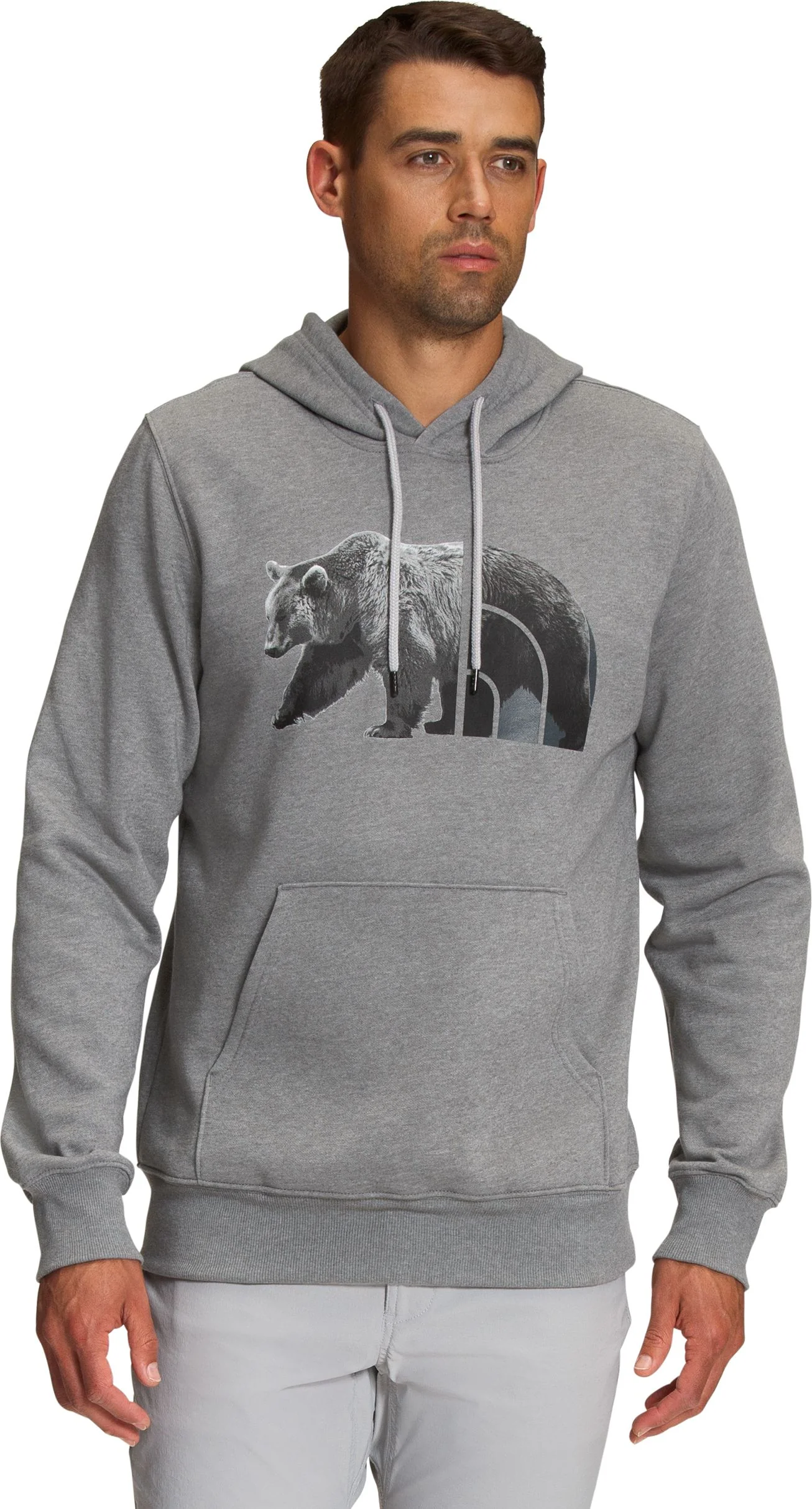 M TNF Bear Pullover Hoodie TNF Medium Grey TNF Black