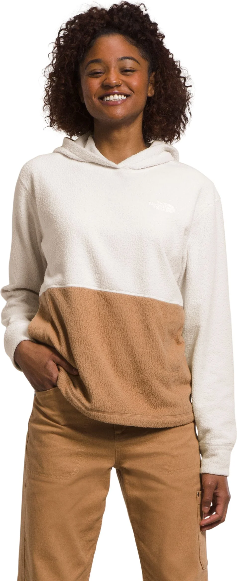 Women's Pali Pile Fleece Hoody Gardina White Almond Butter