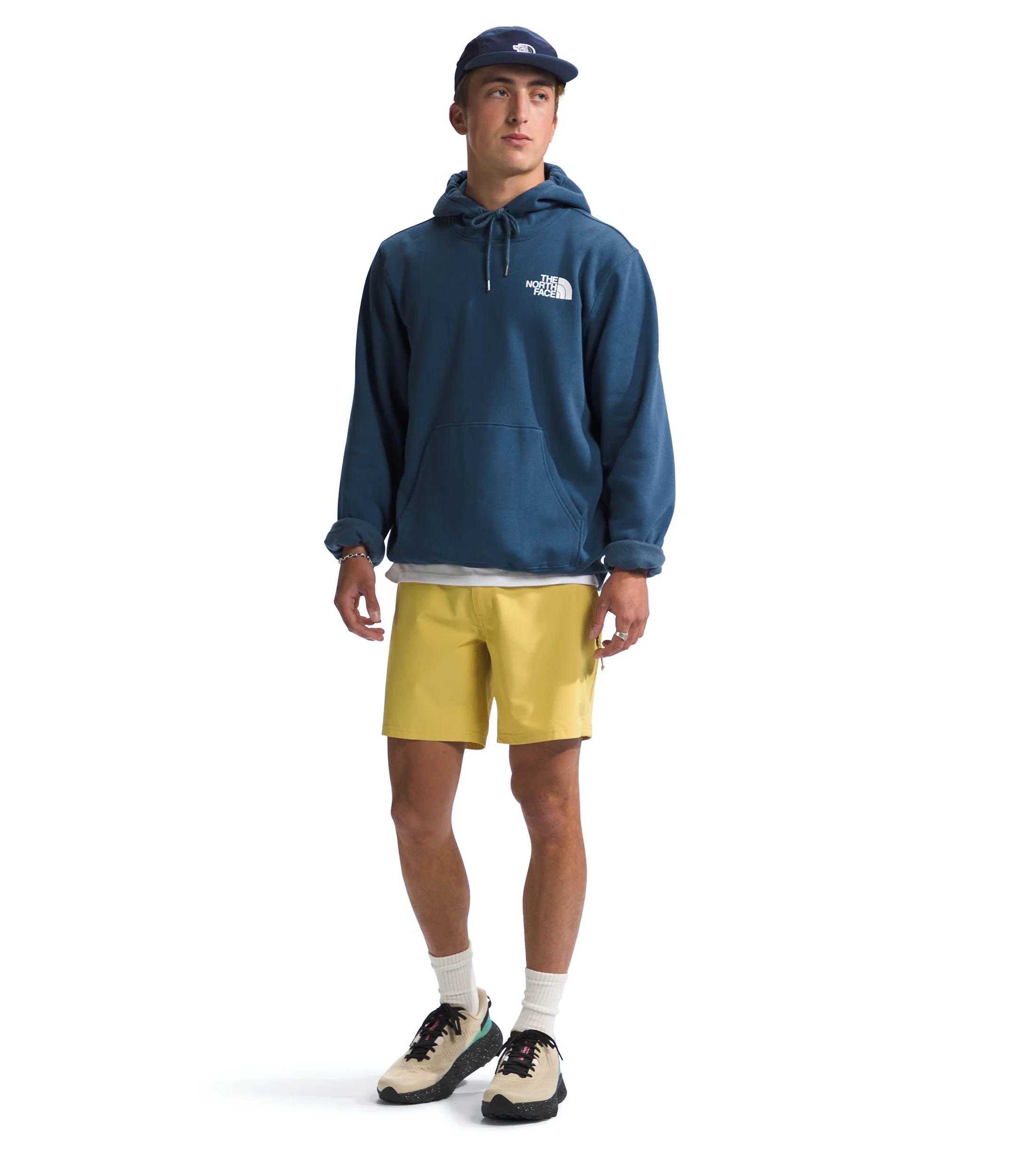 Men's Places We Love Hoodie Shady Blue TNF White - Image 2