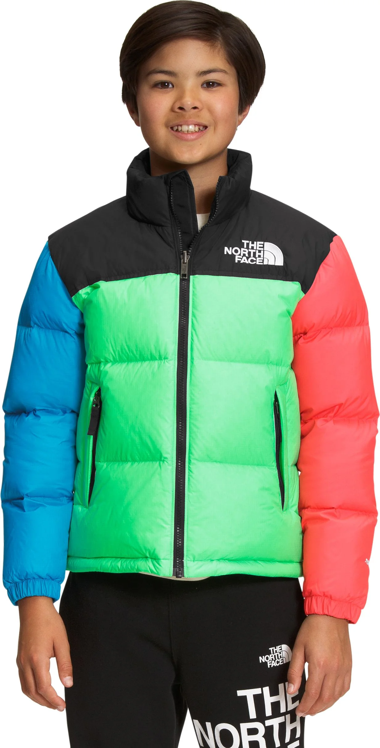 Teen 1996 Retro Nuptse Jacket Chlorophyll Green - Image 2