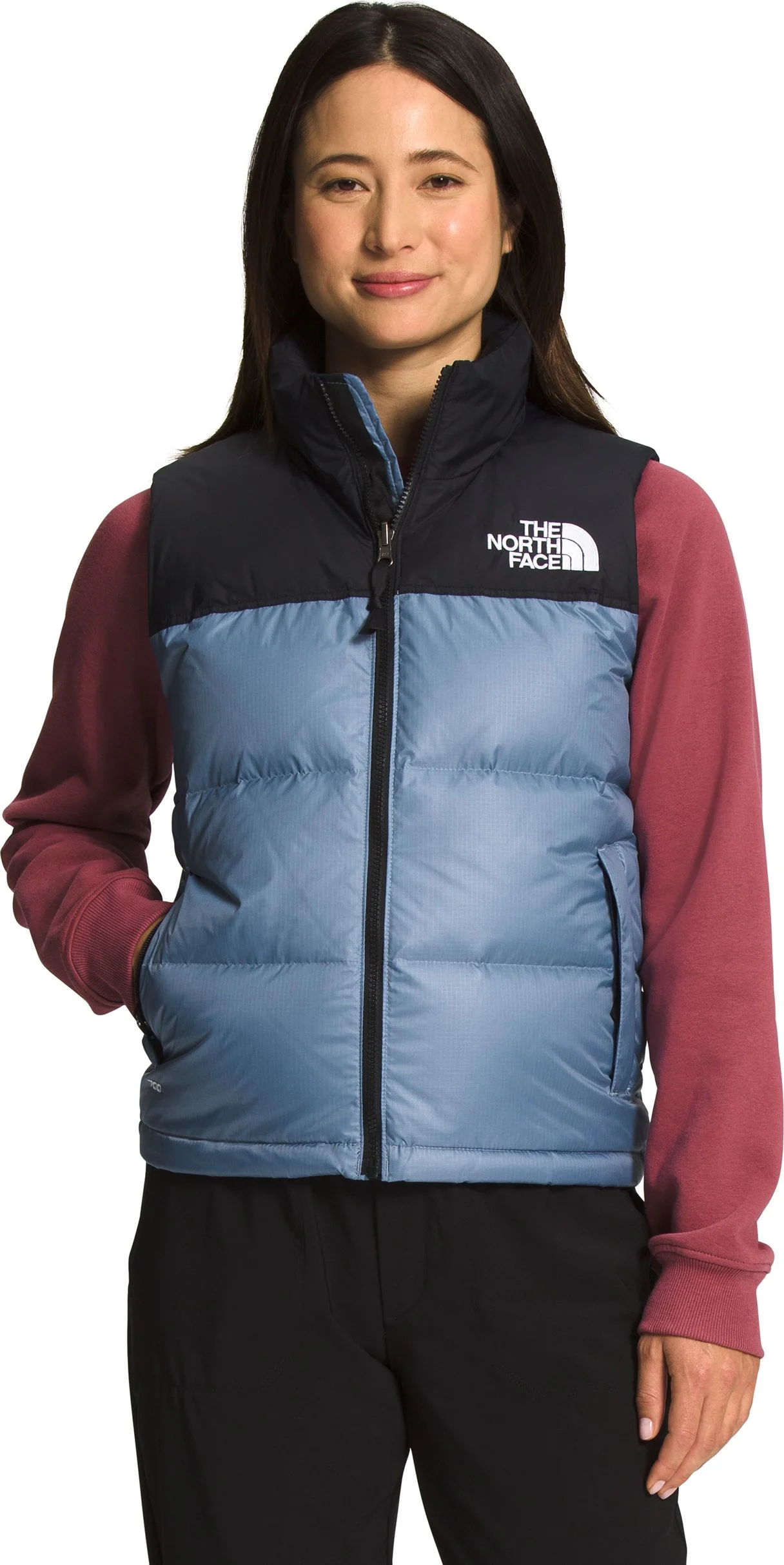 Womens 1996 Retro Nuptse Vest Folk Blue - Image 2