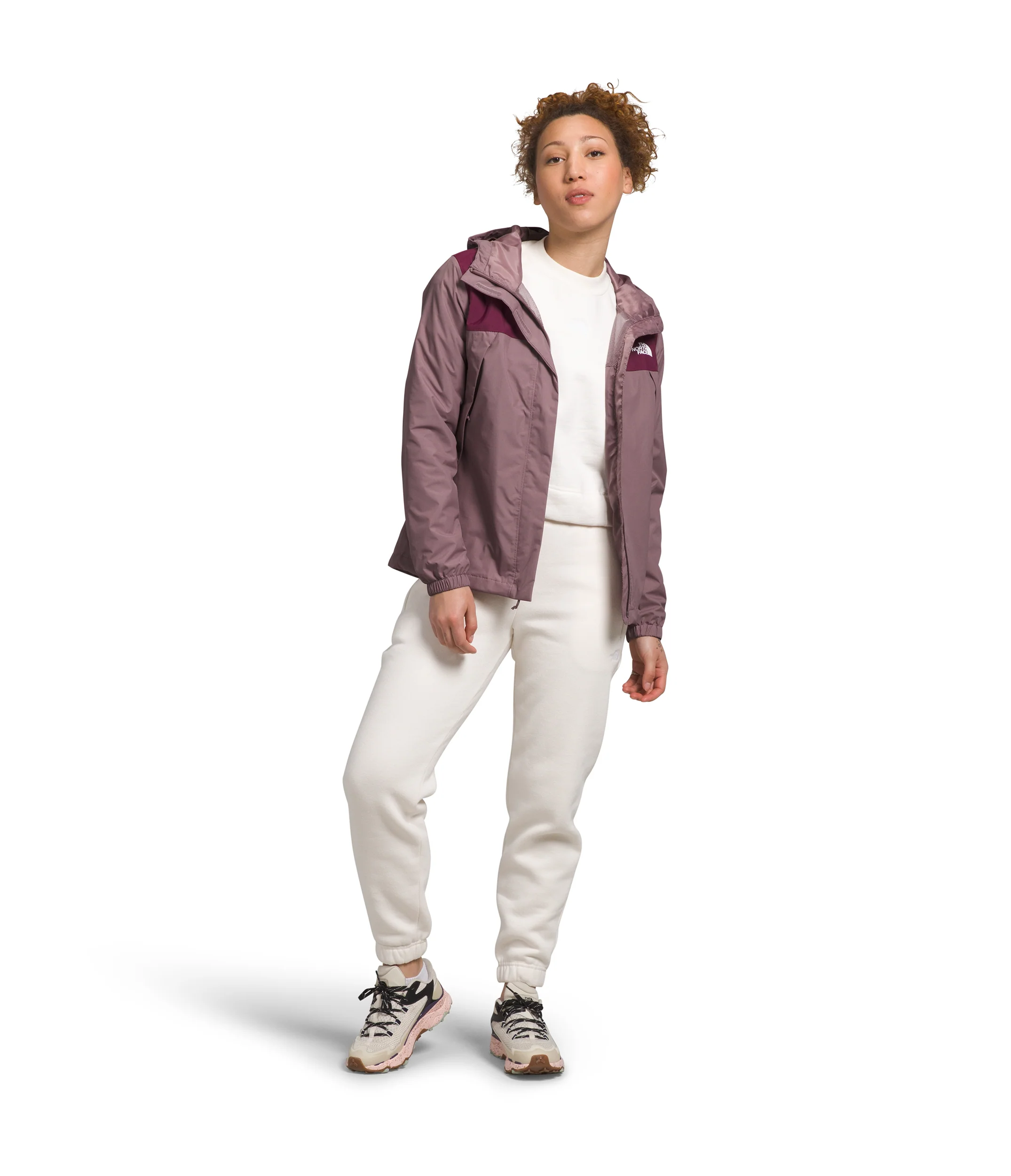 W Antora Jacket Fawn Grey Boysenberry - Image 2