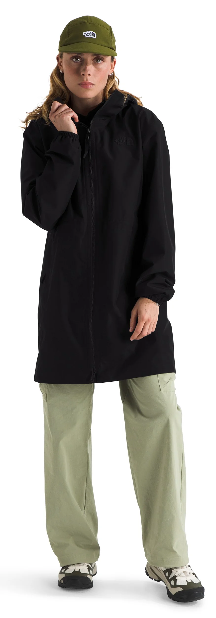 Women's Daybreak Mid Rain Parka TNF Black - Image 2