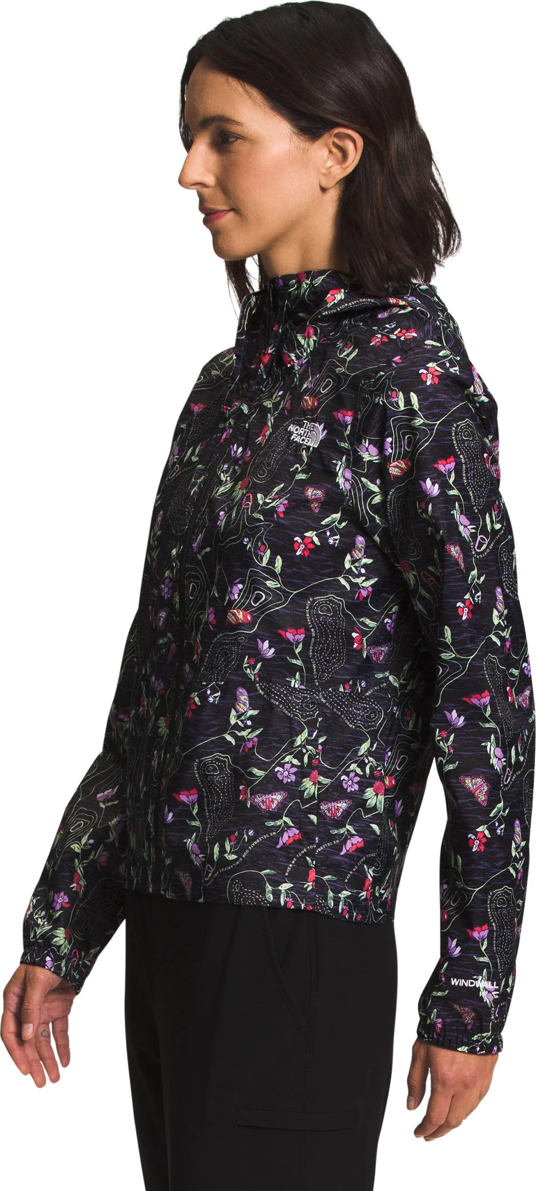 W Printed Cyclone Jacket 3 TNF Black Iwd Print - Image 2