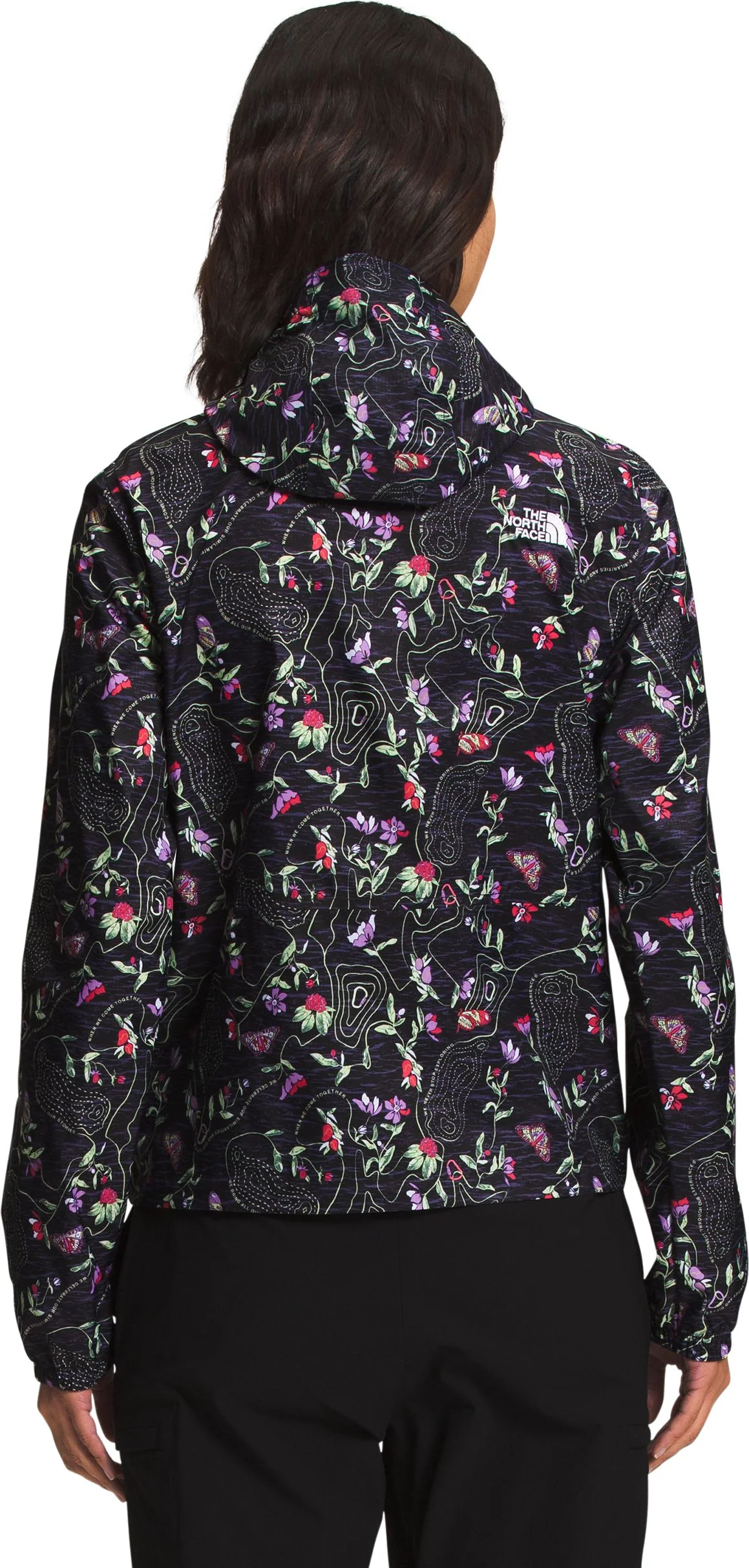 W Printed Cyclone Jacket 3 TNF Black Iwd Print - Image 3