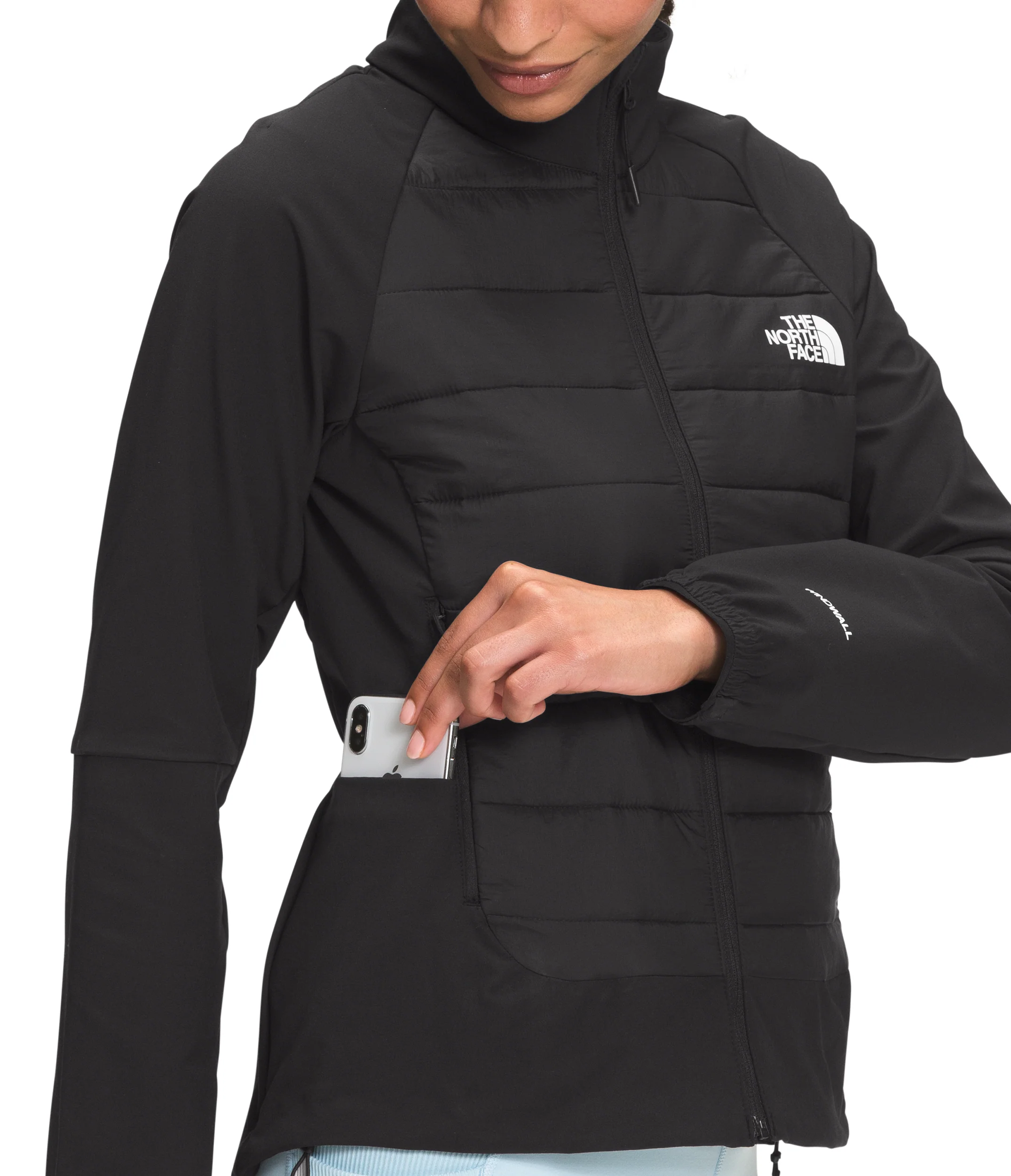 W Shelter Cove Hybrid Jacket TNF Black - Image 3