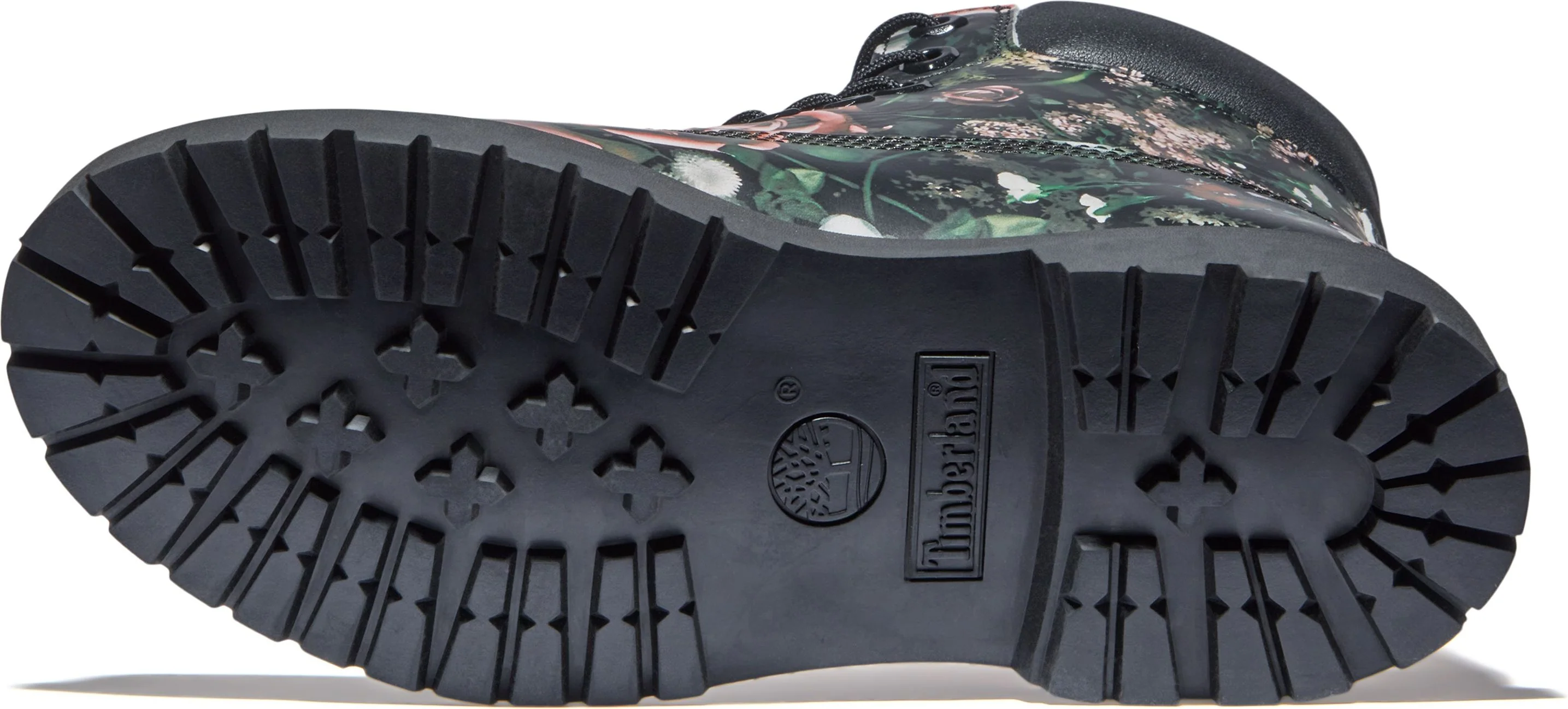 Women's 6inch Waterproof Boot Black Floral - Image 4