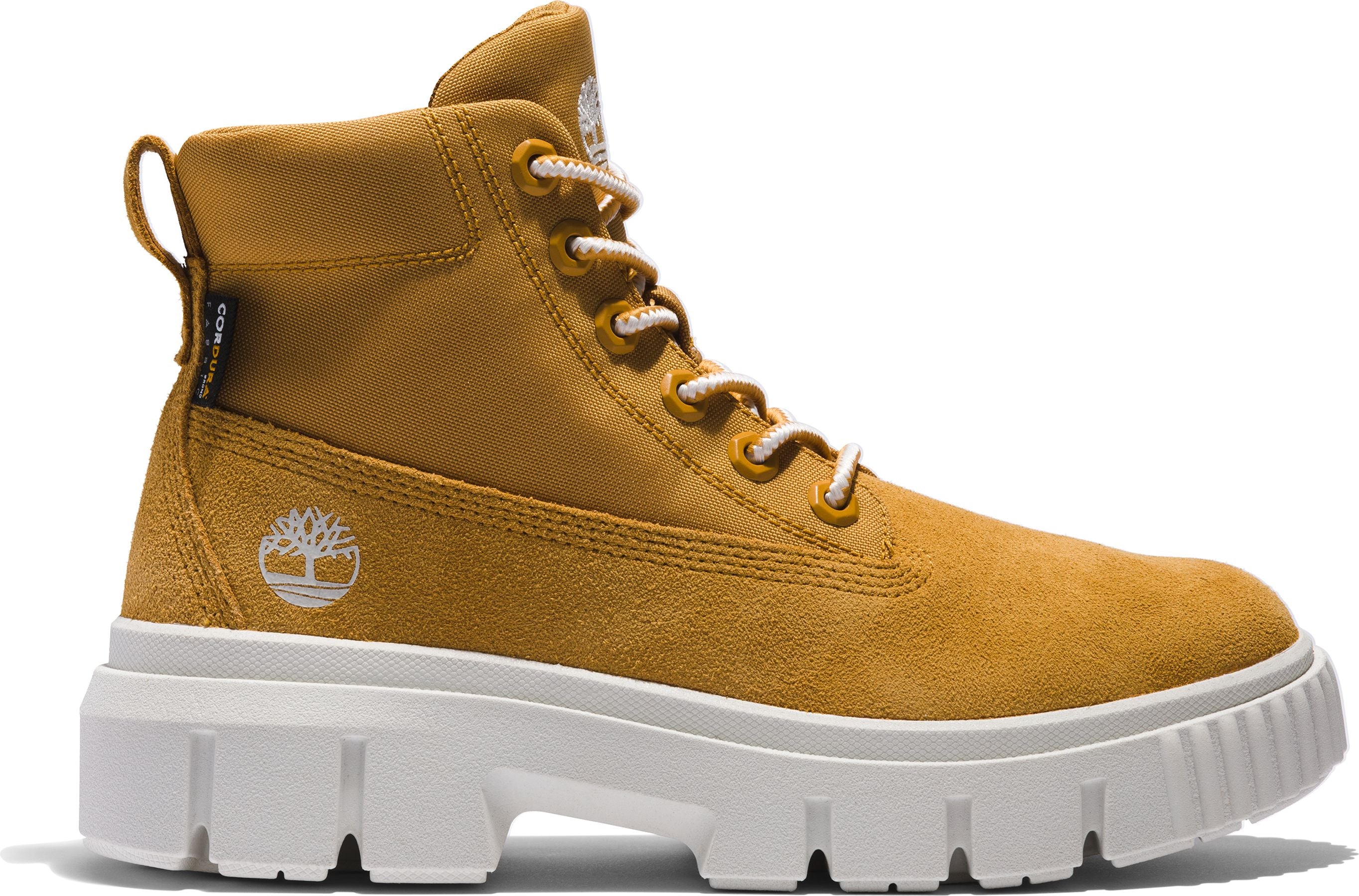 Greyfield Leather And Fabric Boot Wheat - Image 2