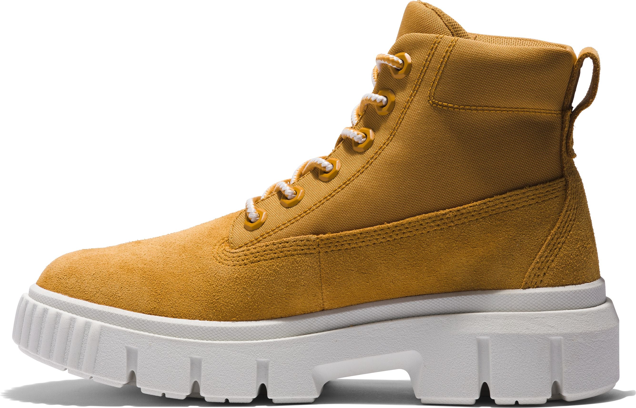Greyfield Leather And Fabric Boot Wheat - Image 3