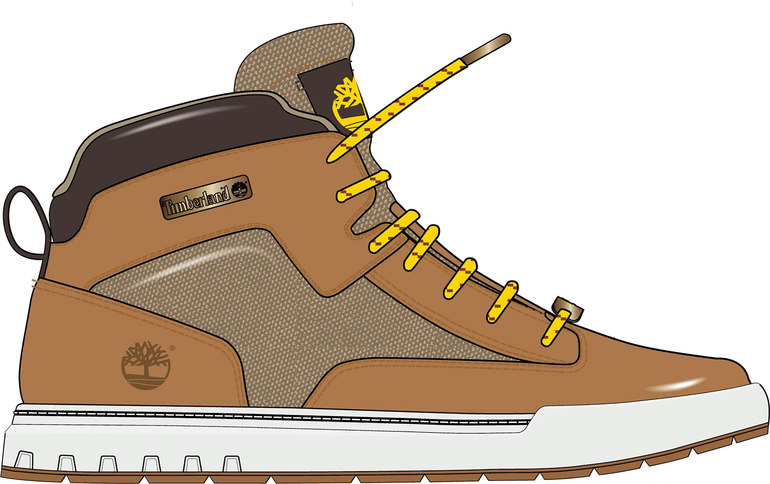 Maple Grove Fabric And Leather Chukka Wheat - Image 2