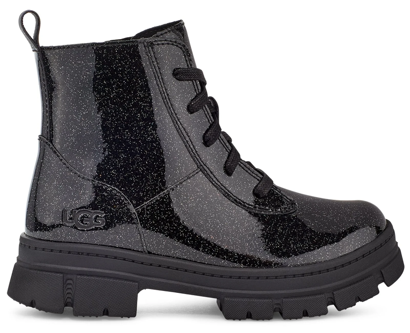 K Ashton Lace Up Glitter Black - Image 2