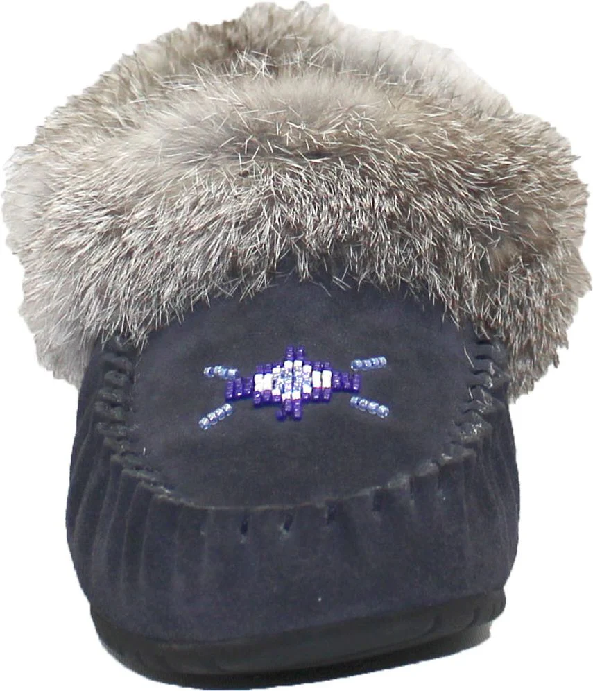 Hard Sole Navy Suede Slipper - Image 3