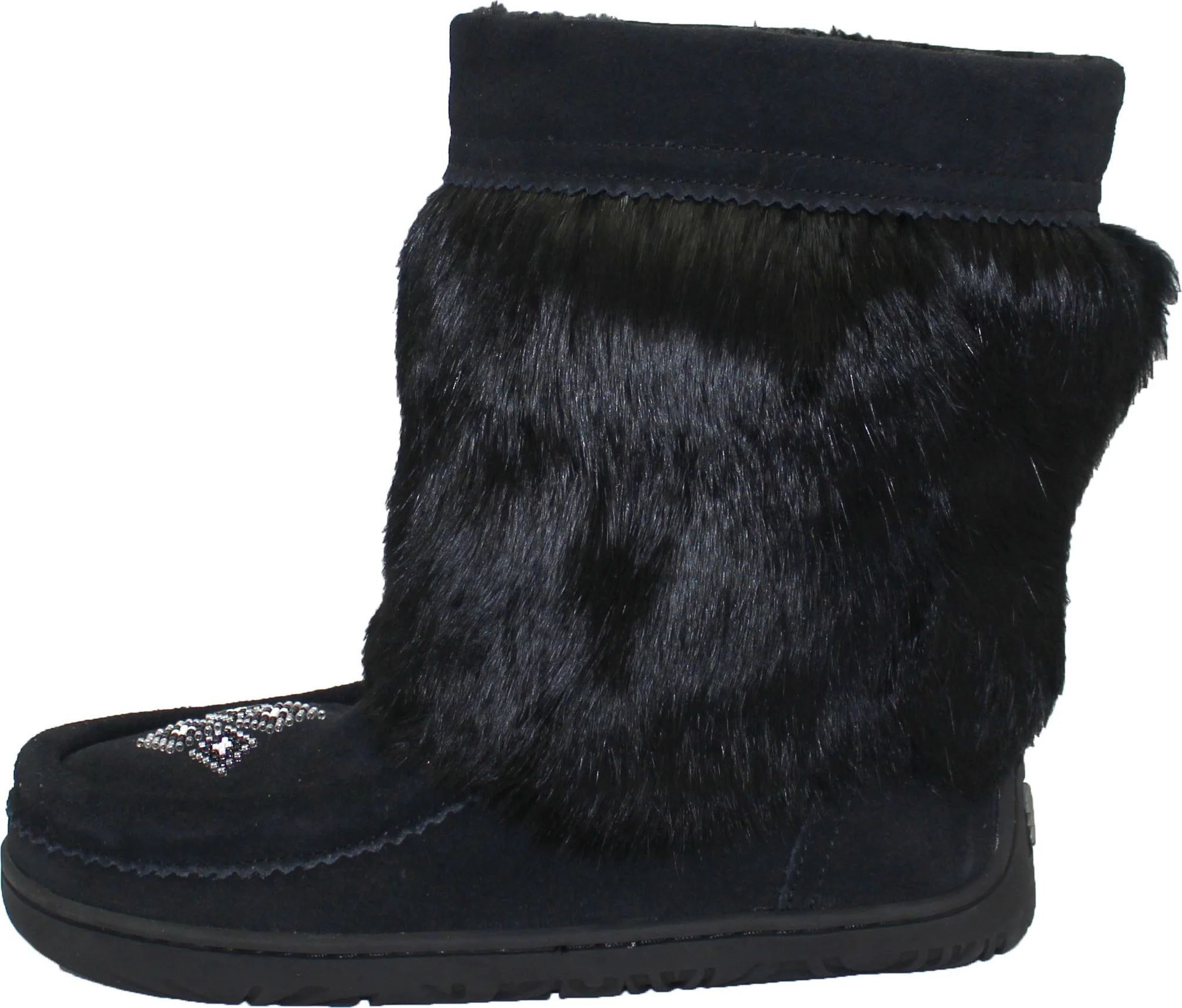 Mid Black Suede Mukluk - Image 2